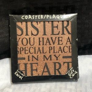 Sister Coaster Plaque with Easel